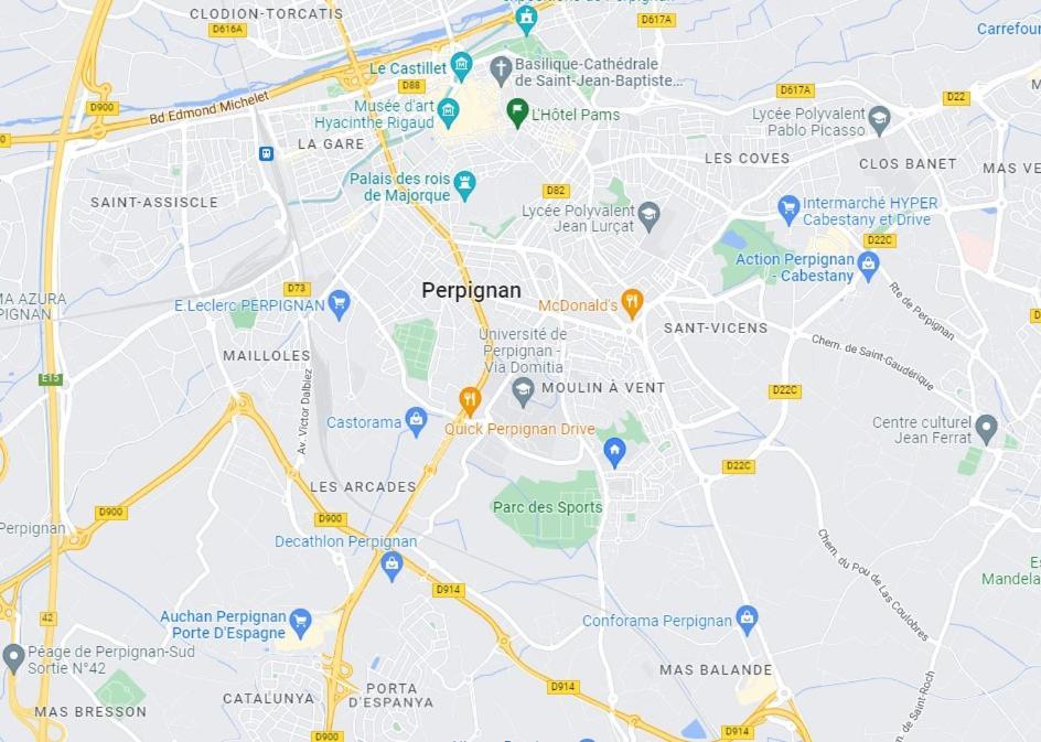 T2 30M2 Au Calme, Vue Montagnes, Apercu Mer Perpignan Exterior foto